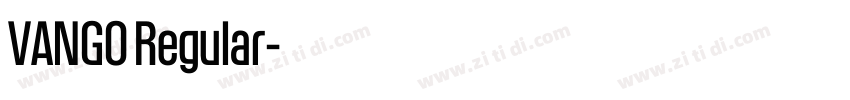 VANGO Regular字体转换